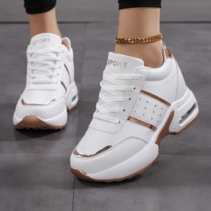 Xuanhui Nuova Moda Scarpe Casual da Donna <span class=keywords><strong>con</strong></span> Rialzo Interno, Suola Spessa Resistente all'Usura, Tacco a <span class=keywords><strong>Zeppa</strong></span> per Esterno - Product Image 2