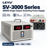 Alimentation à découpage réglable LEYU SV-3000 3000W 24V 48V 110V AC/DC pour équipement industriel