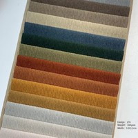 Tissu d'ameublement en chenille côtelée 260 GSM, doux, à boucles, pour canapé, chaise, coussin et mobilier – Vente en gros