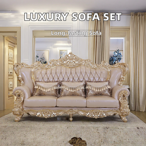 Traditionelles Viktorianisches Sofa für das Wohnzimmer Handgeschnitzte Holzarmlehnen mit Hochdichten Kissen Verstellbarer Liegesessel - Product Image 3