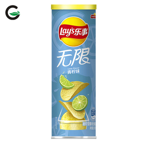 Lay'ss 90g khoai tây chiên đóng hộp nguyên bản Dưa chuột ngọc lục bảo có hương vị mặn làm mới văn phòng Snack trẻ em gói quà tặng túi chiên - Product Image 5