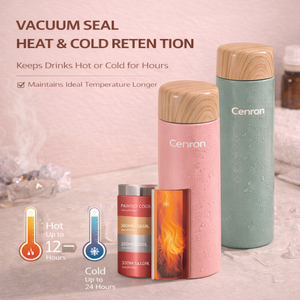 Gobelet thermique en acier inoxydable résistant au froid pour la maison, bouteille d'eau isolante de 6 à 12 heures pour les voyages, vaisselle sous vide - Product Image 2