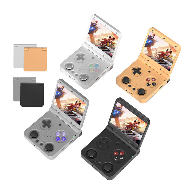 Miyoo FlipV2 Portable Retro Handheld Game Console with Smart Folding Design Initial Search Record Video Music E-Book