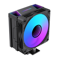 Lovingcool 2026 New Arrival White Black Air Cooling with 6pcs Direct Touch Heat Pipes Dual Tower Cooler TDP 220W 230W AMD INTEL