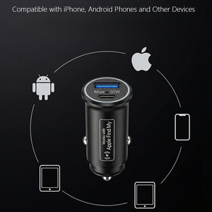 Caricabatterie Auto Intelligente con Localizzazione Tramite App Find My per iOS, Mini Localizzatore GPS per Auto con Sistema Android, Antifurto con Doppia Porta di Ricarica Rapida - Product Image 2