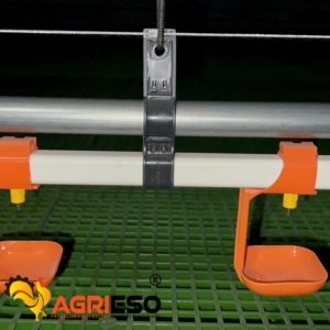 Agrieso Mangeoire automatique pour poulets 20 oiseaux Système d'alimentation par le sol Équipement pour poulets de chair Agri <span class=keywords><strong>Twin</strong></span> Boîte d'alimentation - Product Image 6