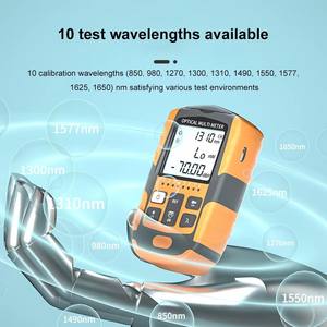 เครื่องวัดพลังงานแสงแบบมือถือขนาดเล็ก -70+6 DBm แบตเตอรี่ลิเธียม เครื่องวัดพลังงานแสงไฟเบอร์ออปติก พร้อมไฟ LED VFL สำหรับการติดตั้ง FTTH - Product Image 2