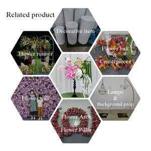 Centros de Mesa Personalizables de Seda Rosa y Blanca, Arreglos Florales Artificiales Realistas y Ecológicos para Bodas - Product Image 5