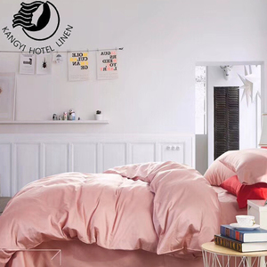 Großhandel Plain Satin Langstapel-baumwolle Bettbezug Bettwäsche Bettwäsche Set Für Hotel Home - Product Image 2