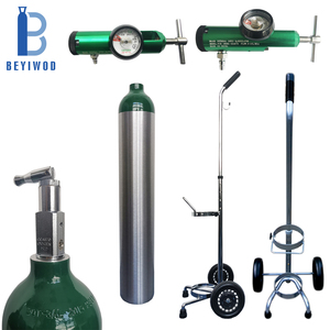 Mini Taşınabilir Tıbbi M6 MD ME 2216psi Alüminyum Oksijen Tüpü Gaz Silindiri Regülatör ve Çantası ile - Product Image 2