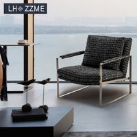 Fauteuil de balcon Tuochen au design moderne pour petits espaces - Chaise de salon légère