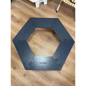 Hexagonal Wooden BBQ <b>Foldable</b> <b>Picnic</b> <b>Table</b> Barbecue Event <b>Tables</b> Folding Wooden Camping <b>Table</b> - Product Image 5