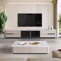 Meuble TV italien à plaque de roche légère au design moderne haute production vente en gros prix bon marché meuble TV support TV pour salon