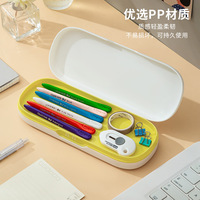 Kotak pensil untuk siswa sekolah dasar, kotak pensil anak-anak untuk wanita, sekolah minimalis Jepang, kapasitas besar dan lucu