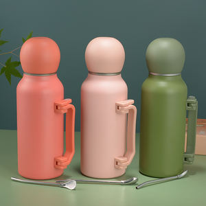 1200ml Nouveau Thermos À Café En Acier Inoxydable Moderne Mate <span class=keywords><strong>Gourde</strong></span> Yerba Mate Ensemble Flacon Bouteille Football Thermos avec Bombilla - Product Image 6