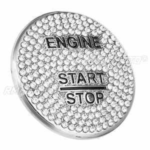Cubierta Decorativa para Botón de Encendido/Apagado de Motor sin Llave para Mercedes Benz Clase C W205 Clase GLC, Adhesivo Interior Automotriz - Product Image 4