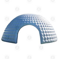 Tente de club de lumière disco LED commerciale Portable 8m tente dôme Igloo gonflable