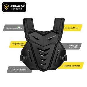 <span class=keywords><strong>Gilet</strong></span> <span class=keywords><strong>de</strong></span> protection pour moto - Protection <span class=keywords><strong>de</strong></span> poitrine et <span class=keywords><strong>de</strong></span> dos pour motocross, protection <span class=keywords><strong>de</strong></span> poitrine réglable résistante aux chocs pour la conduite <span class=keywords><strong>de</strong></span> VTT/ATV - Product Image 6