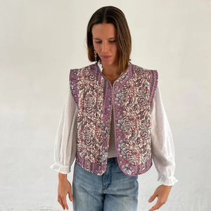 <span class=keywords><strong>Veste</strong></span> en dentelle Vêtements pour filles <span class=keywords><strong>Gilet</strong></span> décontracté pour femmes <span class=keywords><strong>Gilet</strong></span> en coton imprimé pour femmes <span class=keywords><strong>Veste</strong></span> mignonne et confortable pour filles - Product Image 4
