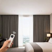 Système complet de rail de rideau motorisé intelligent DaiRui avec ensemble de rideaux, aménagement de fenêtres pour villa, hôtel et maison intelligente