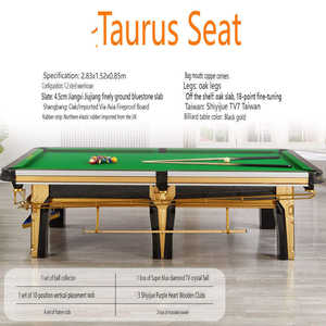 Table de <span class=keywords><strong>billard</strong></span> commerciale moderne en cuir avec coussin de poche, fabrication directe du fabricant, 9 pieds, 8 pieds, table de <span class=keywords><strong>billard</strong></span> à vendre - Product Image 5