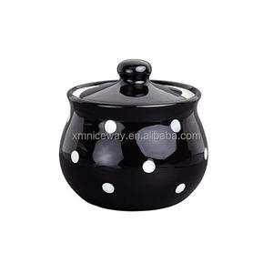 Barattolo di spezie ecologico a forma di casa in porcellana con decorazione di scene <span class=keywords><strong>da</strong></span> tavolo bianche del <span class=keywords><strong>villaggio</strong></span> di natale in ceramica per la casa - Product Image 3