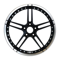 Nouvelles jantes en alliage forgées à la machine, concaves, sportives, de luxe, avec système de blocage des pneus, 4 pièces, polies, personnalisées, 5x112 5x115