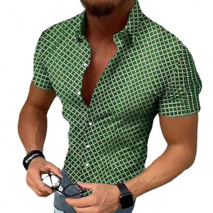 <span class=keywords><strong>Chemise</strong></span> décontractée d'été à manches courtes pour <span class=keywords><strong>homme</strong></span>, à simple boutonnage, avec imprimé à <span class=keywords><strong>pois</strong></span> - Product Image 5