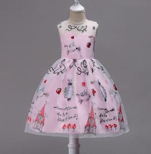 Vestido de Fiesta para Niña, Modelo Cy11735a, Diseño de Flores, para Actuaciones de Piano, Vestido de Una Pieza - Product Image 1