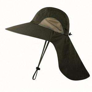 หมวกกันแดดแฟชั่นกลางแจ้ง หมวกผู้หญิง หมวกคลุมคอ หมวกชาวประมง - Product Image 5