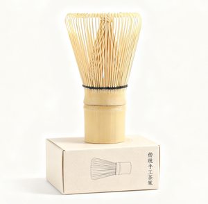 Custom Logo Bamboo Matcha Tea <strong>Whisk</strong> Traditional <strong>Bambu</strong> Chasen 100 Prongs Tines Matcha <strong>Whisk</strong> for Coffee &amp; Tea Accessories - Product Image 1