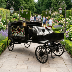 Nouvelle Carrosse funéraire électrique/à chevaux personnalisable, élégante, pour transport religieux spécial - Product Image 1