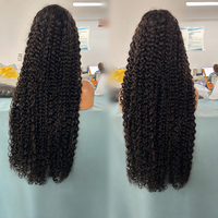 Парик из натуральных индийских волос Foxen Glueless Water Wave с прозрачной HD-основой 13x4/13x6, с сохраненной кутикулой, для чернокожих женщин