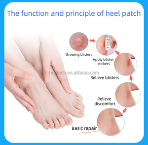 Pansements en gel blister coussins blister-bandages hydrocolloïdes résistants à l'eau pour talon, orteil et pied - Product Image 5