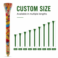 Tees de golf en bambou écologiques professionnels personnalisables de 70 mm, plusieurs couleurs camouflage