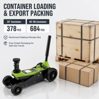Cric hydraulique 2 tonnes, cric de voiture à grandes roues tout-terrain, cric portable pour camions et SUV