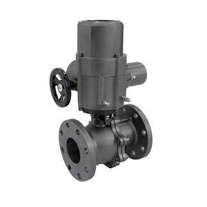 Vanne à bille électrique multi-tours de type Z Vanne de commande électrique Vanne à bille à bride électrique en acier inoxydable à deux voies - Product Image 6