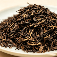 Feuilles de thé vert torréfié Hojicha en vrac pour sachets de thé et infusion à froid, vente en gros, qualité alimentaire, OEM