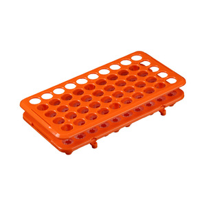 Integrity 50 Well Test <b>Tube</b> Rack <b>Plastic</b> Dual Layer For Lab Sampling And Centrifuge Use - Product Image 1