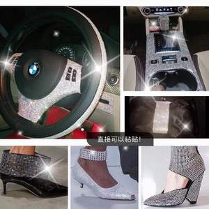 <span class=keywords><strong>Precio</strong></span> de fábrica Crystal AB Hojas de diamantes de imitación de vidrio autoadhesivas para decoraciones para el hogar - Product Image 5