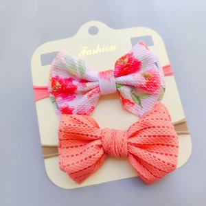 Bandeaux à nœuds en nylon extensible pour bébés, accessoires pour cheveux de bébés - Product Image 6
