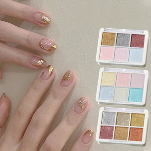 Palette de poudre pour ongles en chrome solide, or <span class=keywords><strong>rose</strong></span> argenté, <span class=keywords><strong>effet</strong></span> <span class=keywords><strong>miroir</strong></span> métallique, poudre chromée pour ongles - Product Image 3
