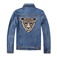 Vente chaude Animal Panther Applique Patch fer sur patchs de broderie à paillettes personnalisés pour t-shirt