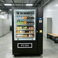 Distributeur automatique de boissons et de collations robuste à double compartiment avec plateau élévateur et refroidissement efficace