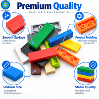 1x3 Briques de construction plates MOC en plastique ABS, surface lisse, compatibles DIY, accessoires de jouets, OEM ODM
