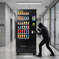 Máquina Expendedora de Snacks Automática con Múltiples Funciones Anti-Robo, SDK, Sistema de Refrigeración para 200-300 Unidades, Basado en la Nube