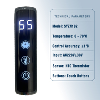 Sèche-serviettes intelligent Tuya WiFi avec thermostat d'ambiance sans fil, contrôleur de chauffage programmable pour la maison, commande par application et vocale