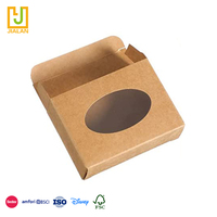 Carpeta de Regalo Ecológica de Cartón Corrugado con Logotipo Personalizado y Ventana para Crema Facial y Polvo Suelto