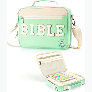 Échantillon gratuit, bibliothèque, sac pour Écritures religieuses, sac de protection pour Bible, housse de Bible zippée pour femmes, filles et enfants - Product Image 1
