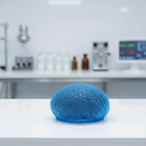 Chapeau de protection jetable non tissé pour soins personnels, type bonnet bouffant, avec clip, similaire à l'icône personnalisée - Product Image 1